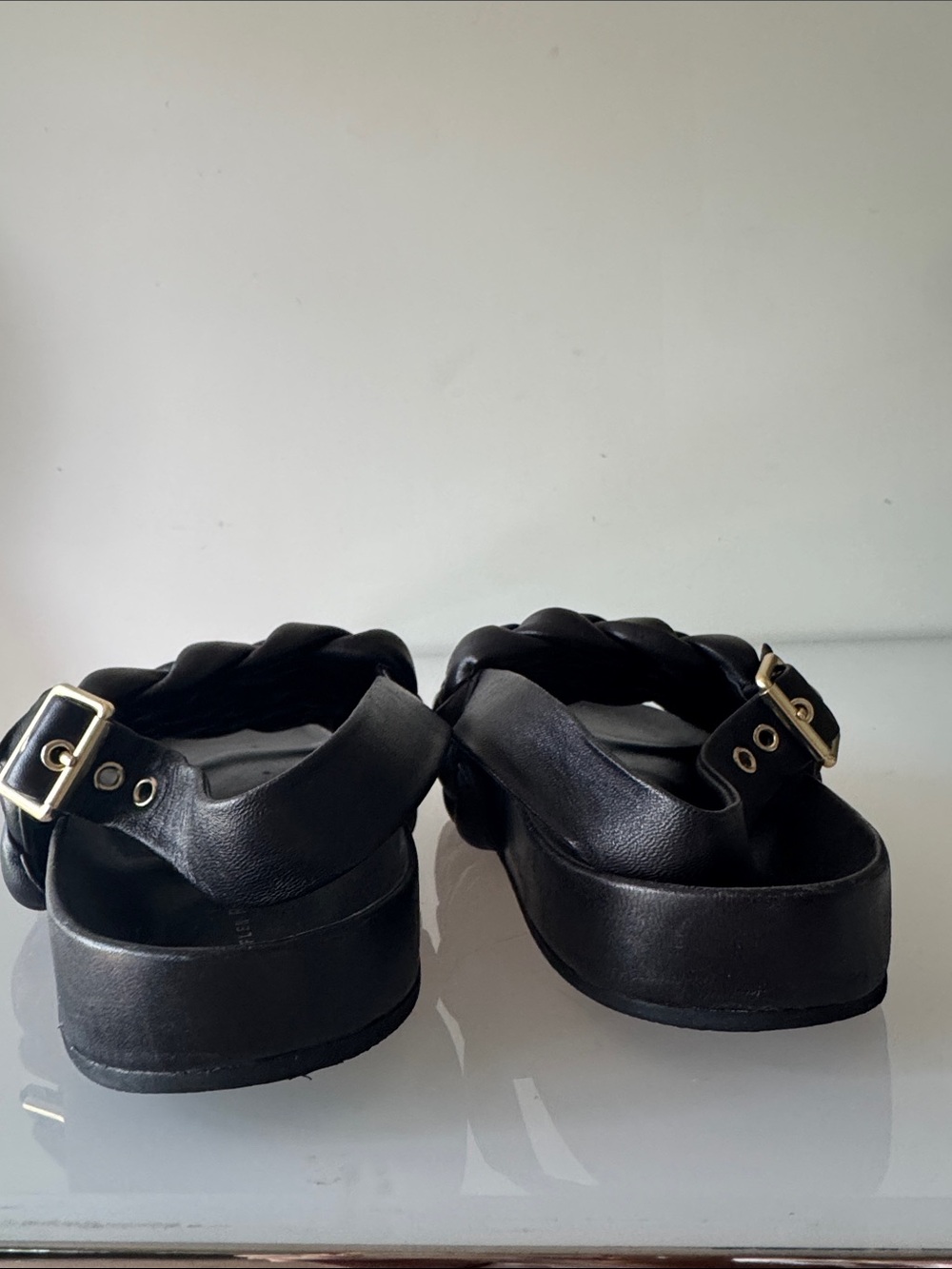Loeffler Randall Benton Woven Slingback Sandal Black Size 12 - Picture 10 of 13